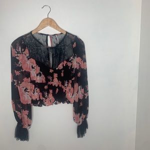 NWOT Woman’s Black XS Free People Blouse